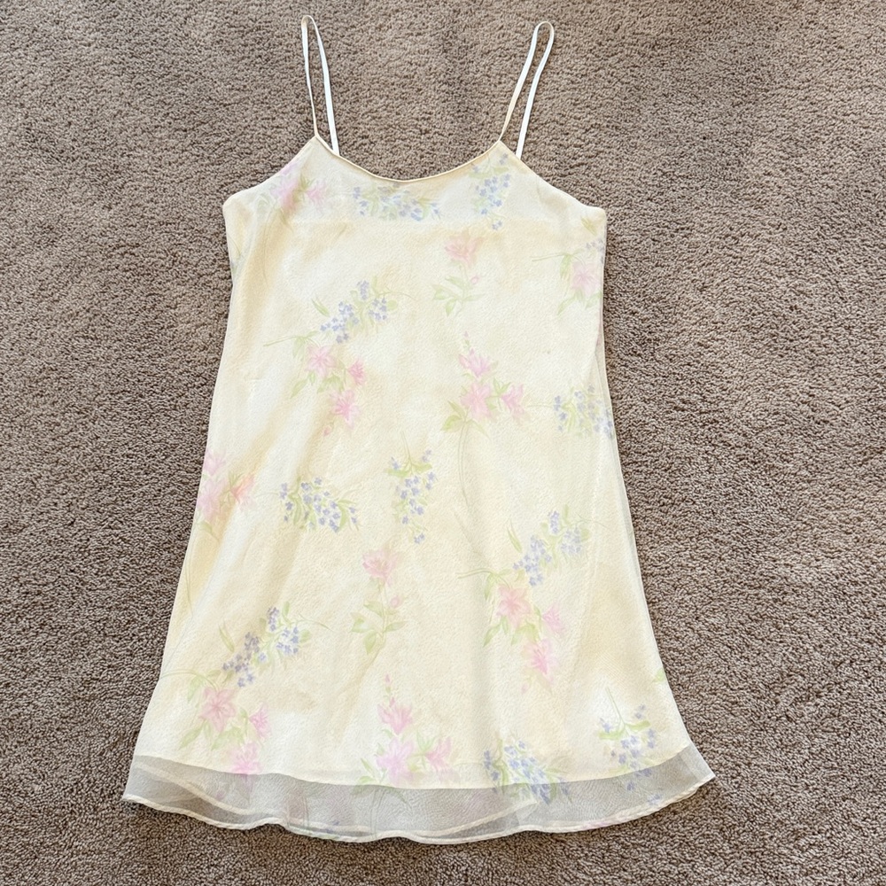 Vintage Lord & Taylor Pastel Floral Slip Dress